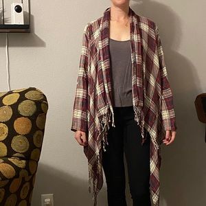 Flannel cardigan